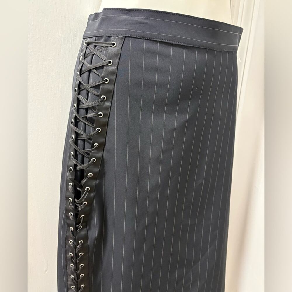 Y2k ABS lace up pencil skirt